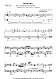 Sheet music, chords Harry Gregson-Williams - The Battle