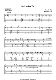 Sheet music, chords Aron Wright - Look After You