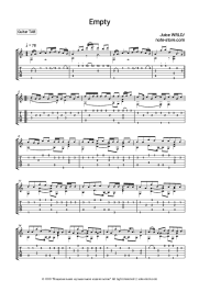 Sheet music, chords Juice WRLD - Empty