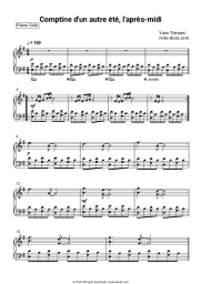 Sheet music, chords Yann Tiersen - Comptine D'un Autre Ete, L'apres-Midi