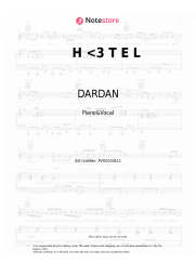 Sheet music, chords DARDAN, Monet192 - H &lt;3 T E L