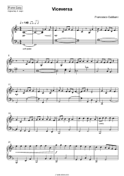 Sheet music, chords Francesco Gabbani - Viceversa