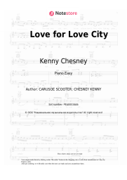 Sheet music, chords Kenny Chesney, Ziggy Marley - Love for Love City