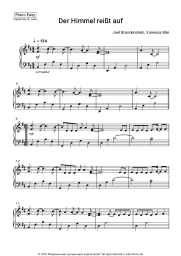 Sheet music, chords Joel Brandenstein, Vanessa Mai - Der Himmel reißt auf