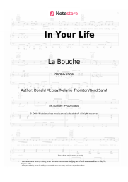 Sheet music, chords La Bouche, Melanie Thornton - In Your Life