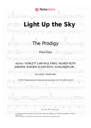 Sheet music, chords The Prodigy -  Light Up the Sky