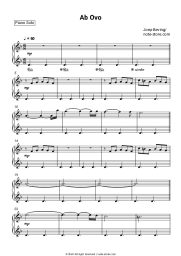 Sheet music, chords Joep Beving - Ab Ovo