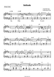 Sheet music, chords Joep Beving - Solitude