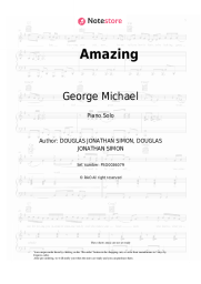 Sheet music, chords George Michael - Amazing
