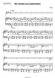 Sheet music, chords Selig - Wir werden uns wiedersehen