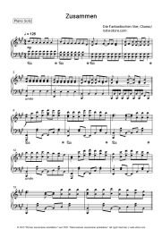 Sheet music, chords Die Fantastischen Vier, Clueso - Zusammen