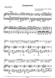 Sheet music, chords Die Fantastischen Vier, Clueso - Zusammen