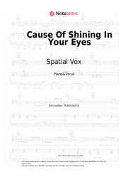 Sheet music, chords Spatial Vox - Cause Of Shining In Your Eyes