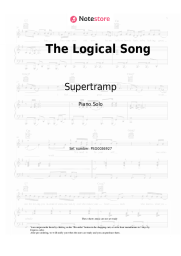 Sheet music, chords Supertramp - The Logical Song
