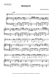 Sheet music, chords Asking Alexandria - Moving On