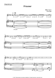 Sheet music, chords Miley Cyrus, Dua Lipa - Prisoner