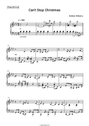 Sheet music, chords Robbie Williams - Can't Stop Christmas