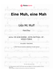 Sheet music, chords Udo Mc Muff, Kreisligalegende, Ikke Huftgold - Eine Muh, eine Mah