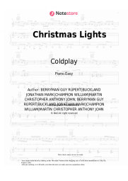 undefined Coldplay - Christmas Lights