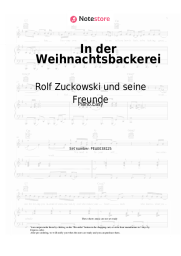 Sheet music, chords Rolf Zuckowski und seine Freunde - In der Weihnachtsbackerei