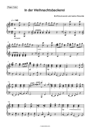 Sheet music, chords Rolf Zuckowski und seine Freunde - In der Weihnachtsbackerei