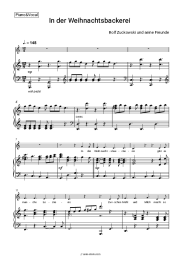 Sheet music, chords Rolf Zuckowski und seine Freunde - In der Weihnachtsbackerei