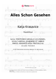 Sheet music, chords Katja Krasavice - Alles Schon Gesehen