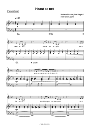 Sheet music, chords Helene Fischer, Ina Regen - Heast as net