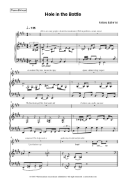 Sheet music, chords Kelsea Ballerini - Hole in the Bottle