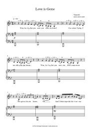 Sheet music, chords Vanotek - Love is Gone