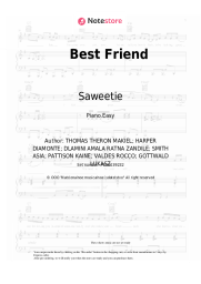 Sheet music, chords Saweetie, Doja Cat - Best Friend