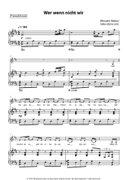 Sheet music, chords Wincent Weiss - Wer wenn nicht wir