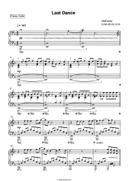 Sheet music, chords Stefania - Last Dance