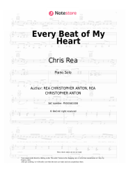 Sheet music, chords Chris Rea - Every Beat of My Heart