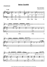 Sheet music, chords Max Giesinger - Deine Zweifel
