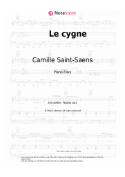 Sheet music, chords Camille Saint-Saens - Le cygne