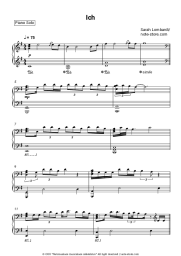 Sheet music, chords Sarah Lombardi - Ich
