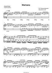 Sheet music, chords 187 Strassenbande - Marioana