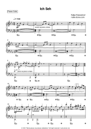 Sheet music, chords Katja Krasavice - Ich Seh