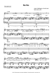 Sheet music, chords Justin Wellington, Small Jam - Iko Iko