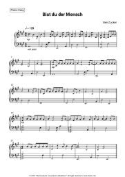 Sheet music, chords Ben Zucker - Bist du der Mensch