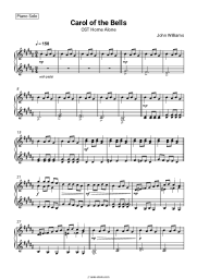 Sheet music, chords John Williams - Carol of the Bells (OST Home Alone)