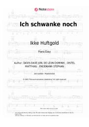 Sheet music, chords Ikke Huftgold - Ich schwanke noch