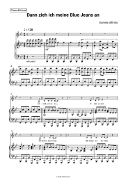 Sheet music, chords Daniela Alfinito - Dann zieh ich meine Blue Jeans an