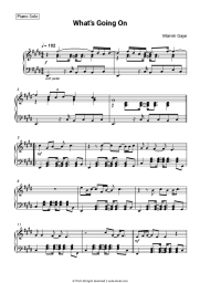 Sheet music, chords Marvin Gaye - What’s Going On