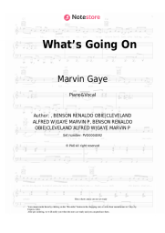 Sheet music, chords Marvin Gaye - What’s Going On
