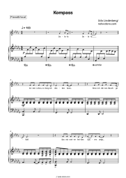 Sheet music, chords Udo Lindenberg - Kompass