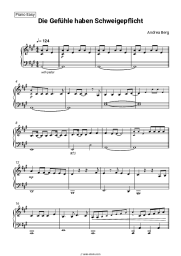 Sheet music, chords Andrea Berg - Die Gefühle haben Schweigepflicht