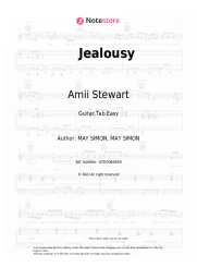 Sheet music, chords Amii Stewart - Jealousy