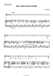 Sheet music, chords Klubbb3 - Das Leben tanzt Sirtaki